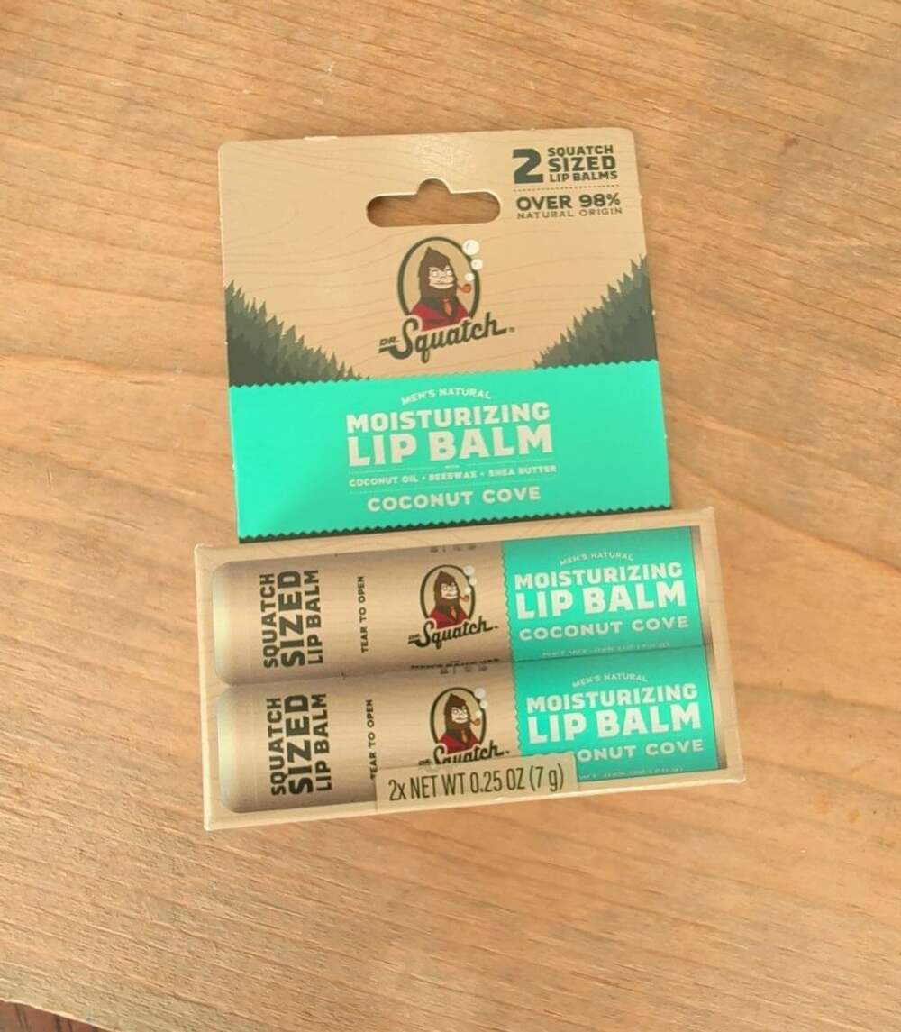 Dr. Squatch Coconut Cove Moisturizing Lip Balm, 2 Pack